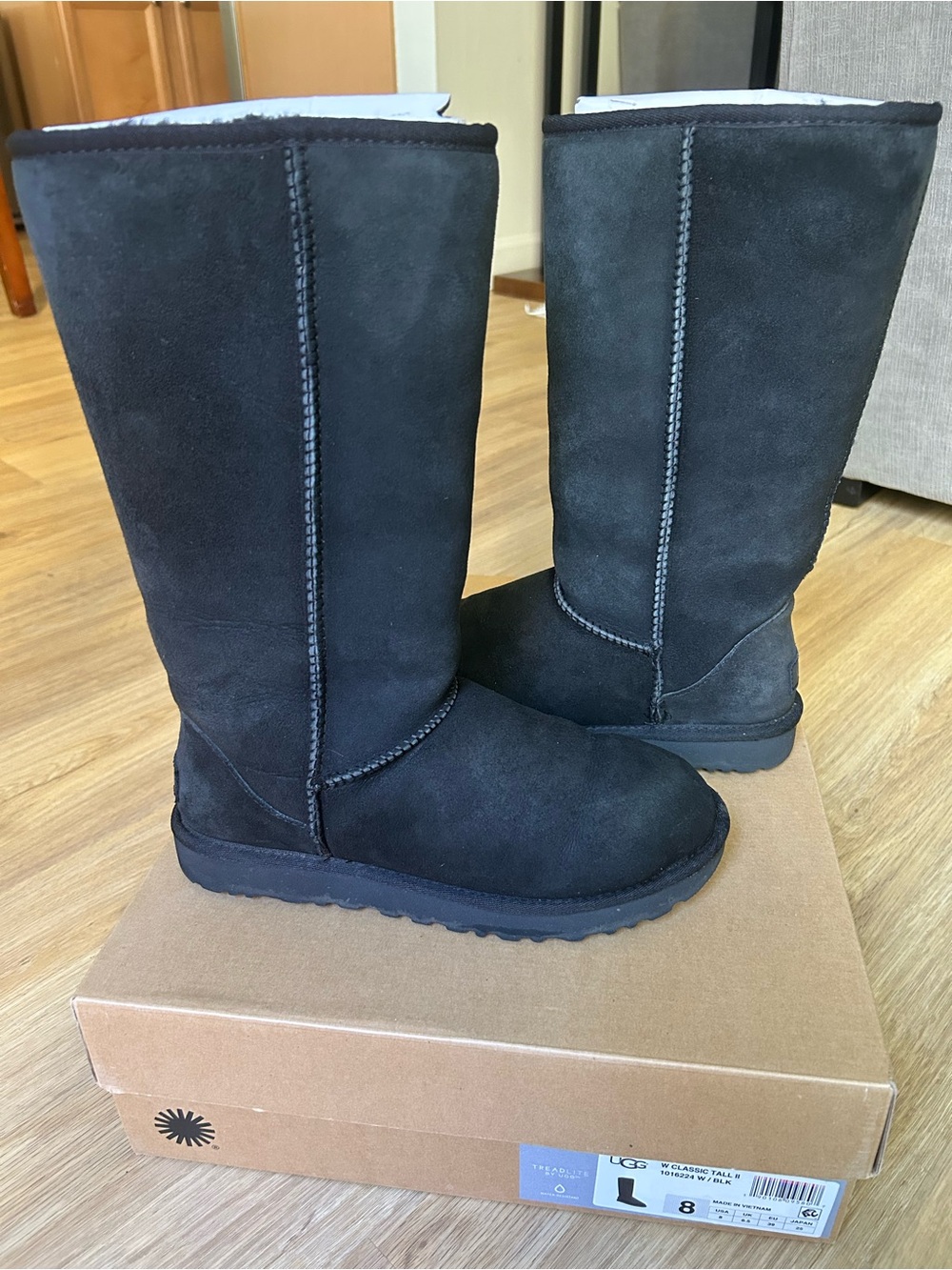 UGG Black Tall Suede Women’s Winter Boots